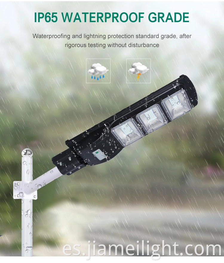 Lámpara de calle Garden Garden de Garden Garden de ahorro de energía al por mayor 20W 40W 60W todo en una luz de calle LED solar